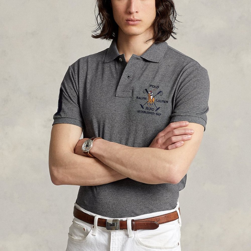 Polo Ralph Lauren Triple Pony Custom Slim Fit Men's XL Dark Gray